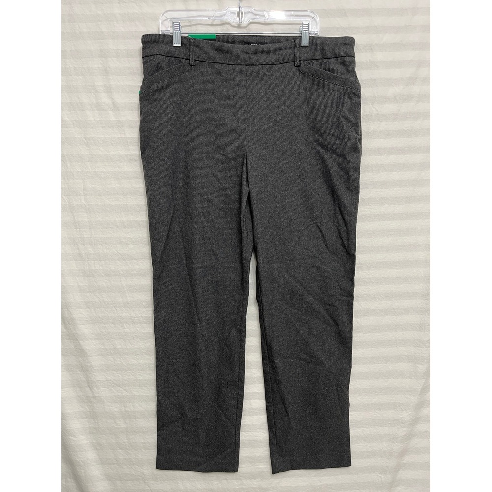 New Hilary Radley Tummy Control Pants XL Dark Gray  Stretch Preppy Career Office